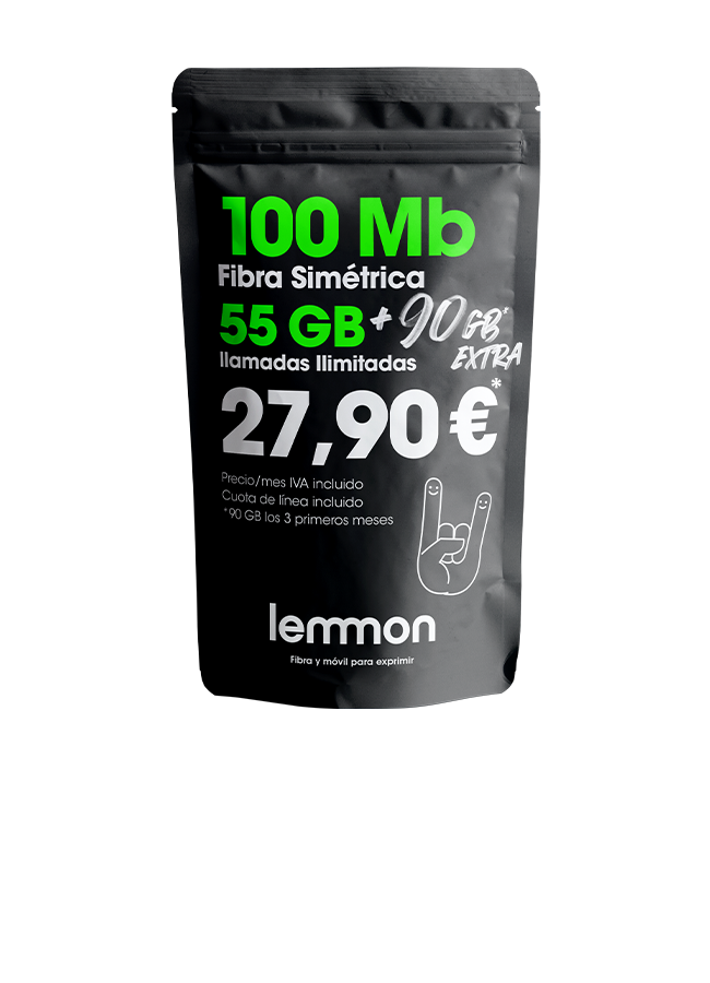 Lemmon tarifa fibra y móvil