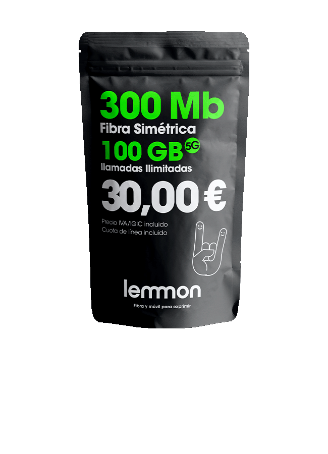 Lemmon tarifa fibra y móvil